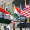 India was working hard to resolve outstanding trade issues with Trump administration