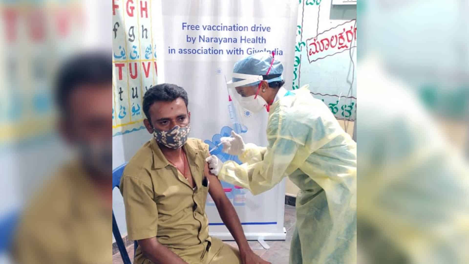 Narayana Health, GiveIndia launch free Covid-19 vaccination drive for poor in Bengaluru