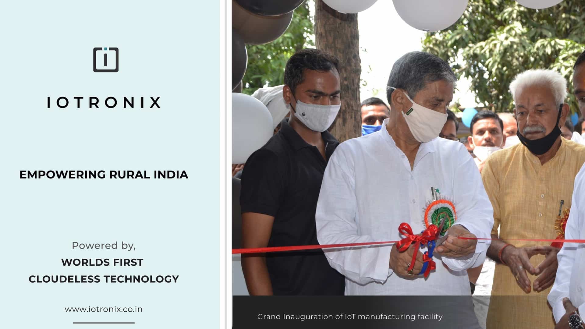 To boost #MakeInIndia and #AtmanirbharBharat, IoTronix inaugurates IoT manufacturing facility in UP