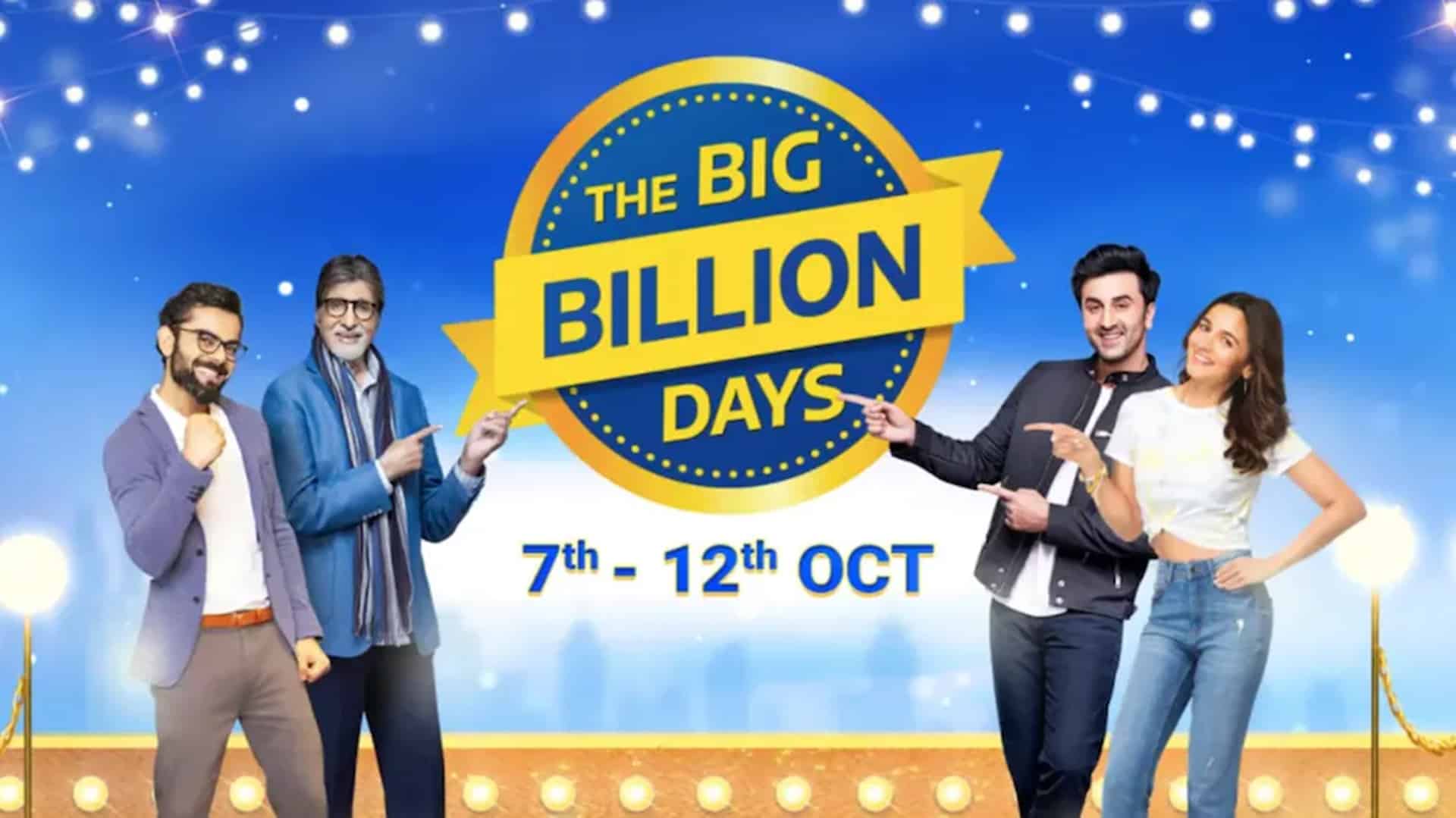 Flipkart announces Big Billion Days sale from October 7 to 12