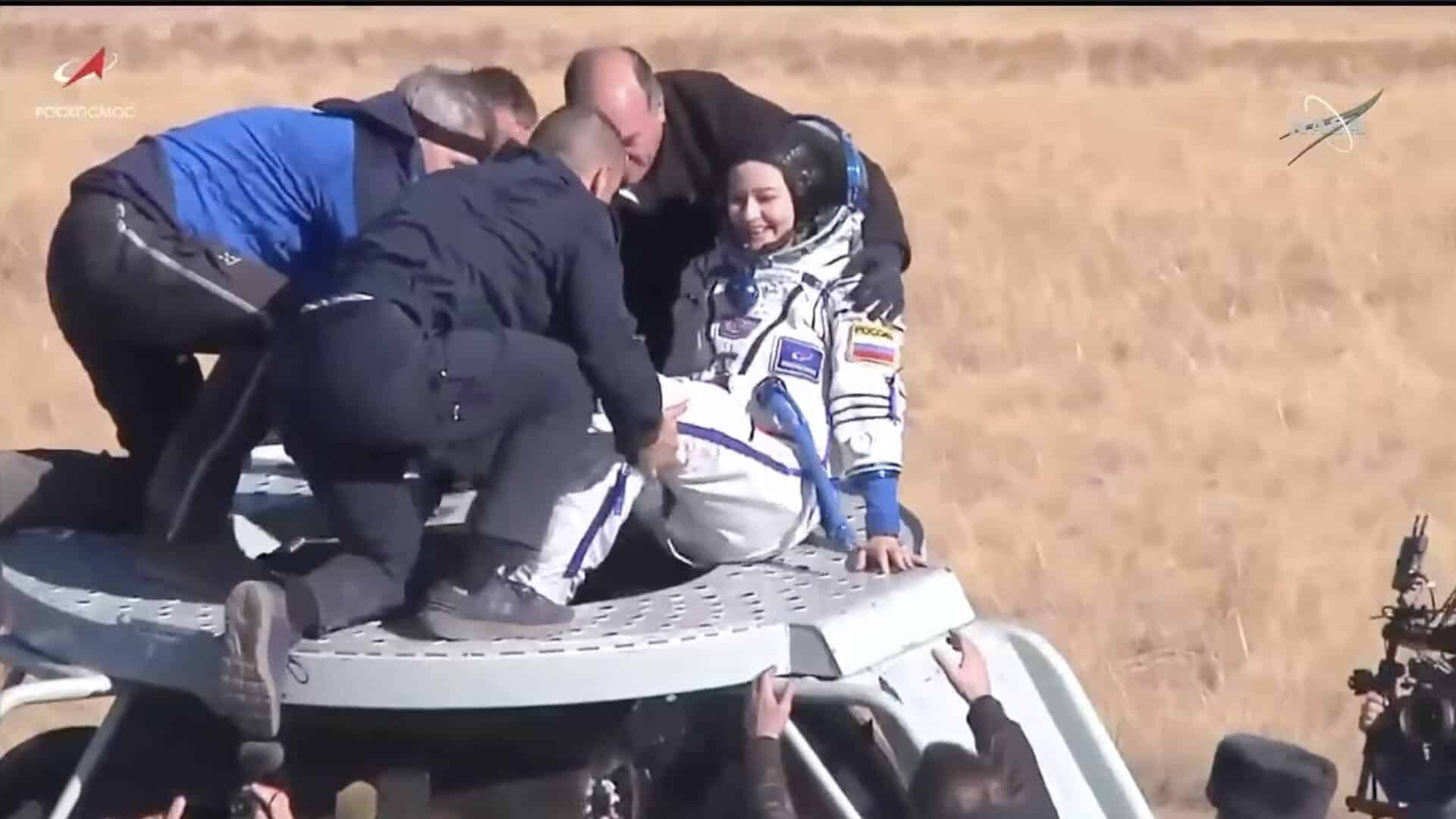 Russian actor, film director return to Earth after shooting scenes on International Space Station