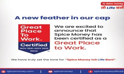 Spice Money earns prestigious Great Place to Work certification