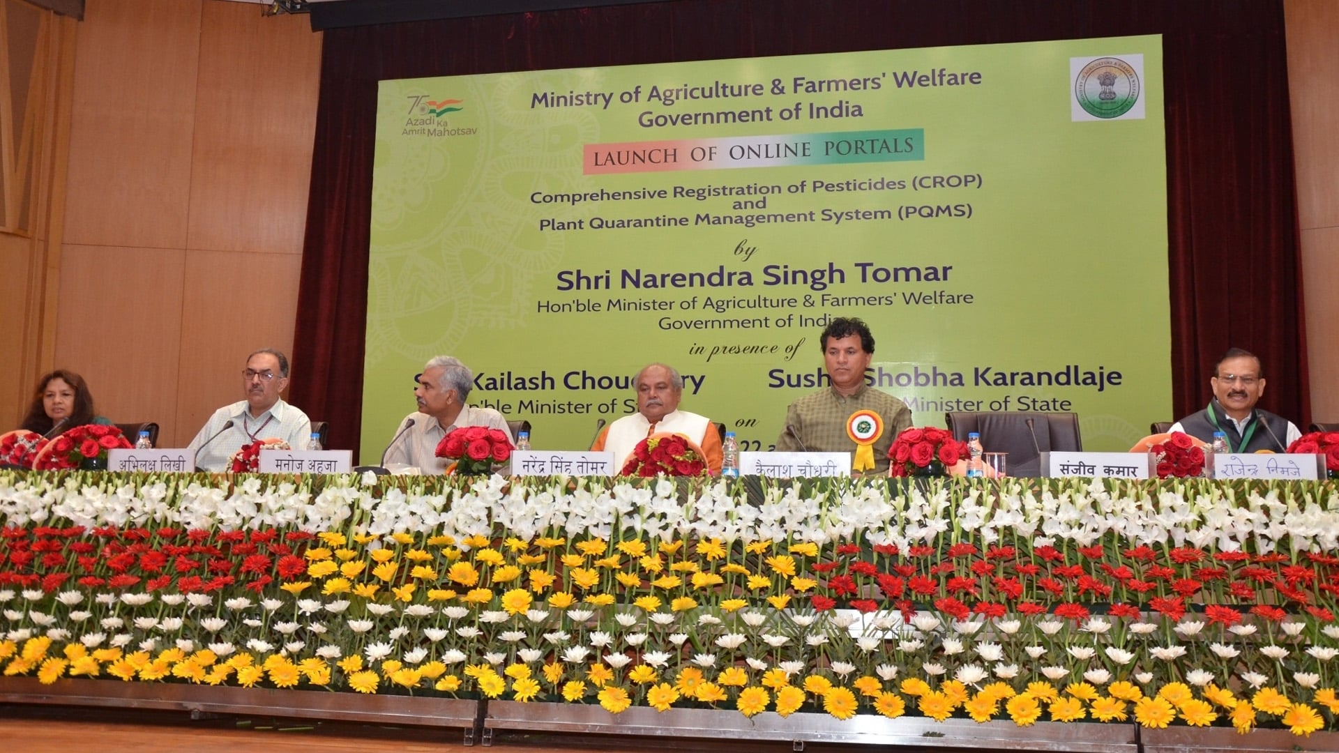 Tomar launches two new portals for agri sector