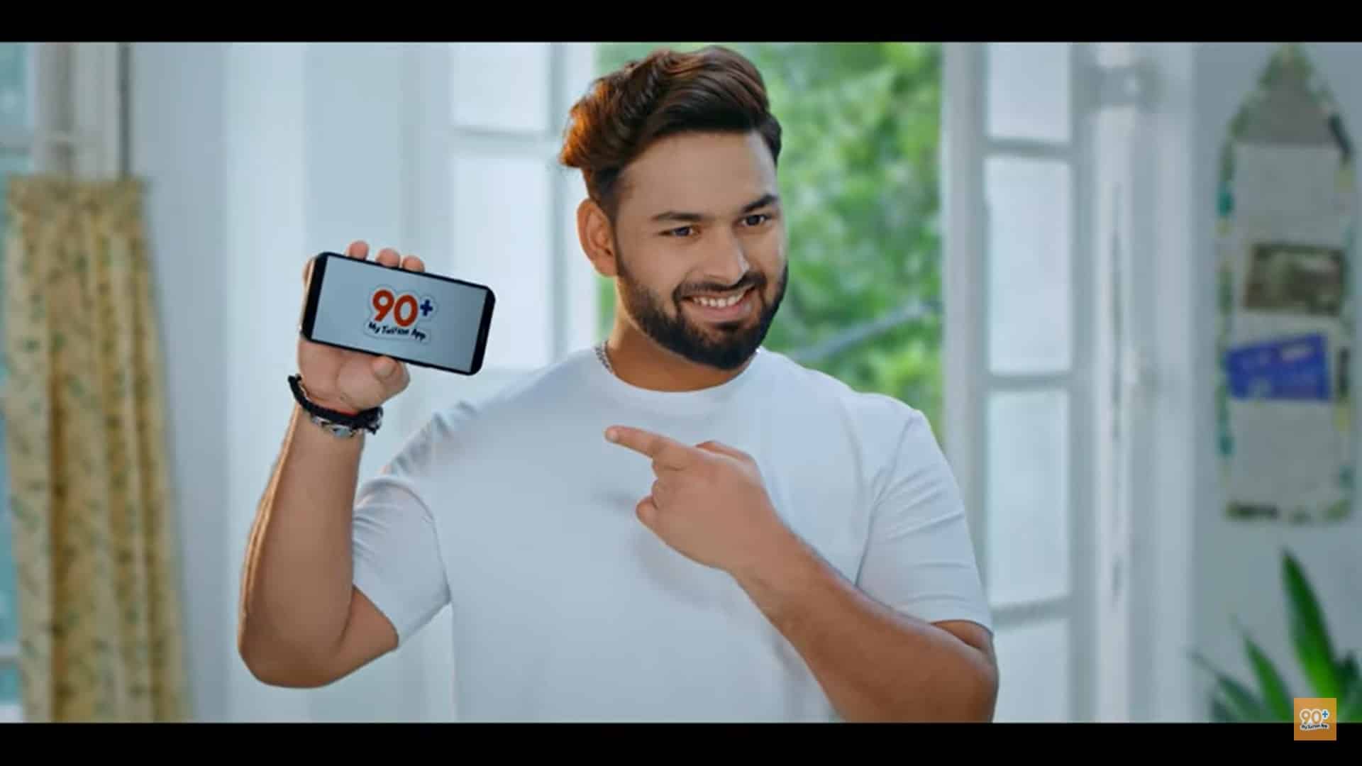 Rishabh Pant partners 90+ My Tuition App to promote fun and affordable learning