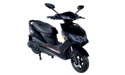 A black GT One e-scooter by GT-Force