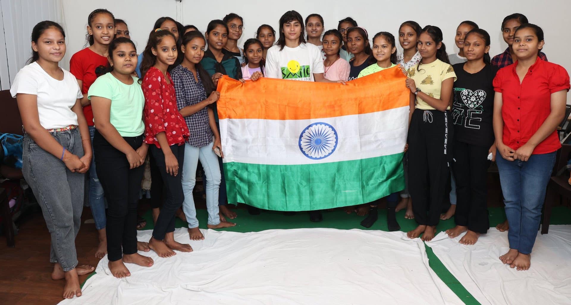 Wrestler Pooja Gehlot champions girl’s rights with Smile Foundation