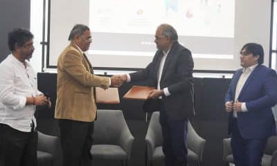 MoU signed and exchanged by Prof . Chivukula V. Sastri on behalf of IIT Guwahati by its Chairman, Tech Board and Mr. Chalam C. S., Anil Kumar, Pavanraj
