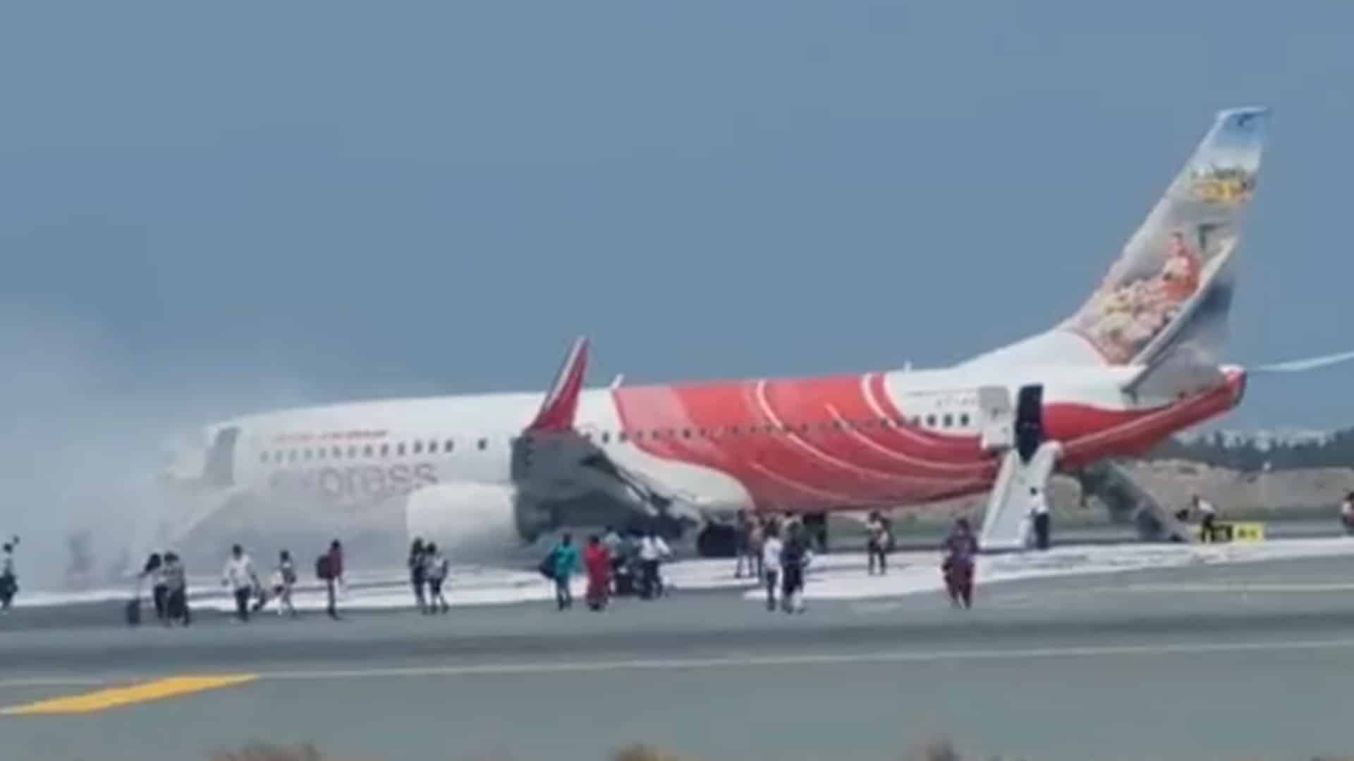 Fire in AI Express plane's engine at Muscat airport; 151 people evacuated on taxiway