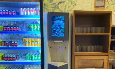 AI enabled smart hydration system installed at airport lounges