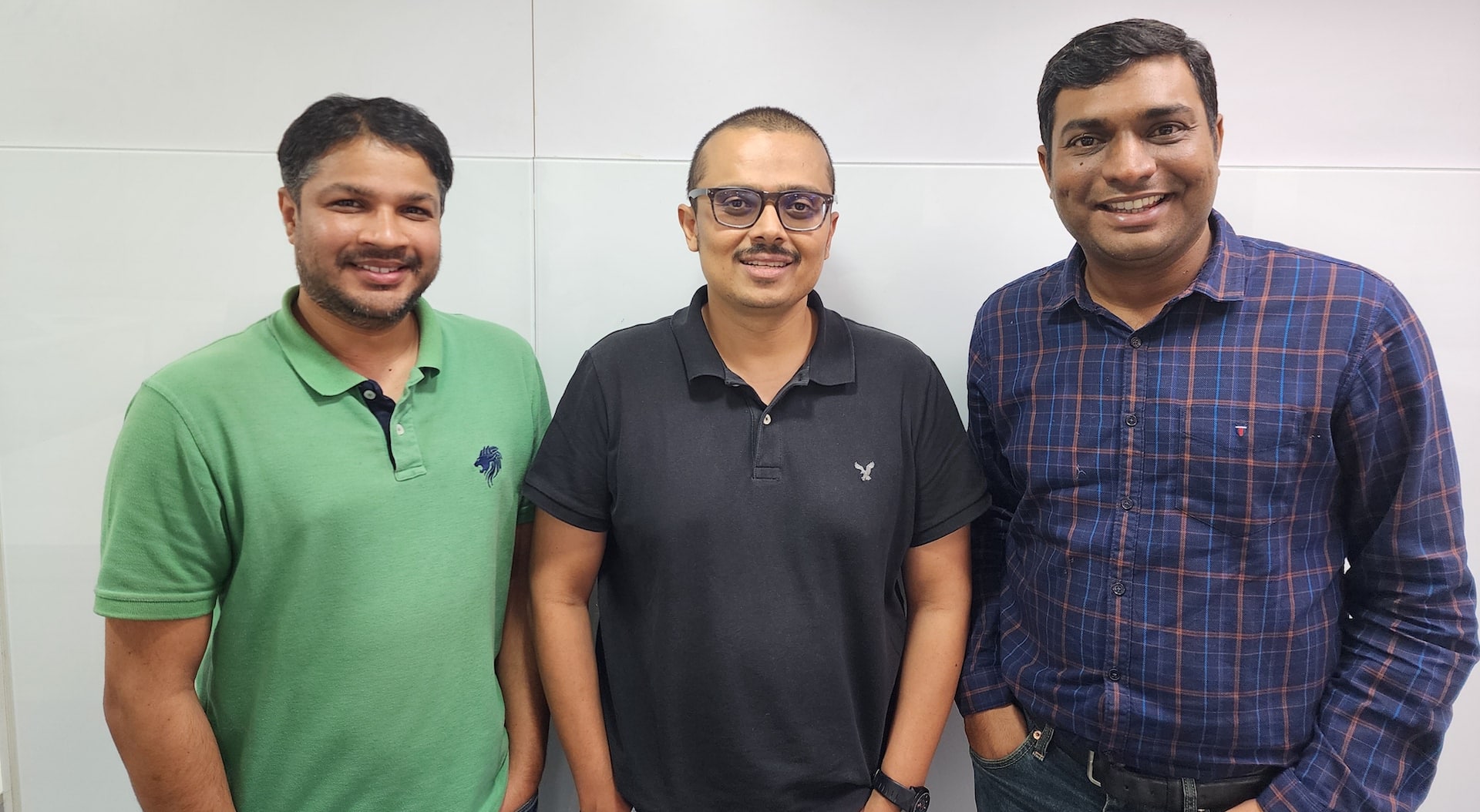 L-R Nikhil Vaidya (CTO), Hemir Doshi (co-founder & CEO), Abhishek Saraf (co-founder & COO).jpg