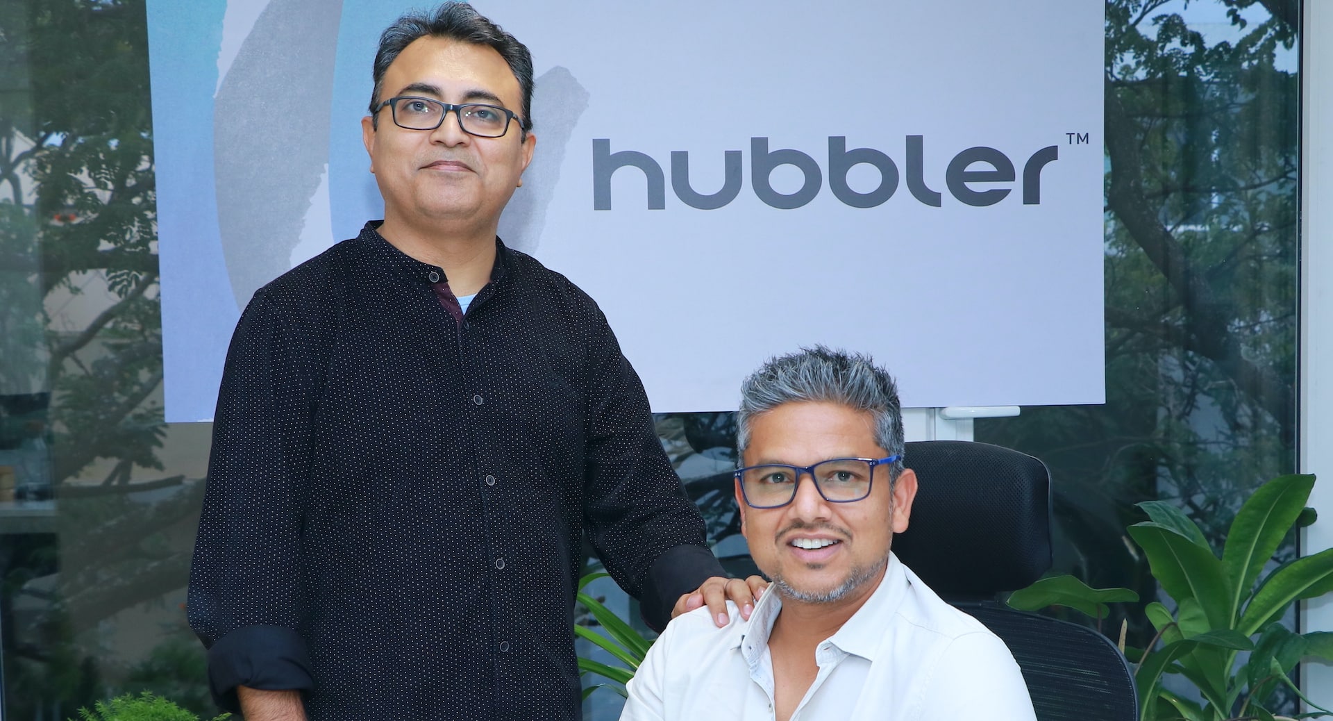 Hubbler's Chief Growth Officer Rishi Jha and Founder Vinay Agrrawal
