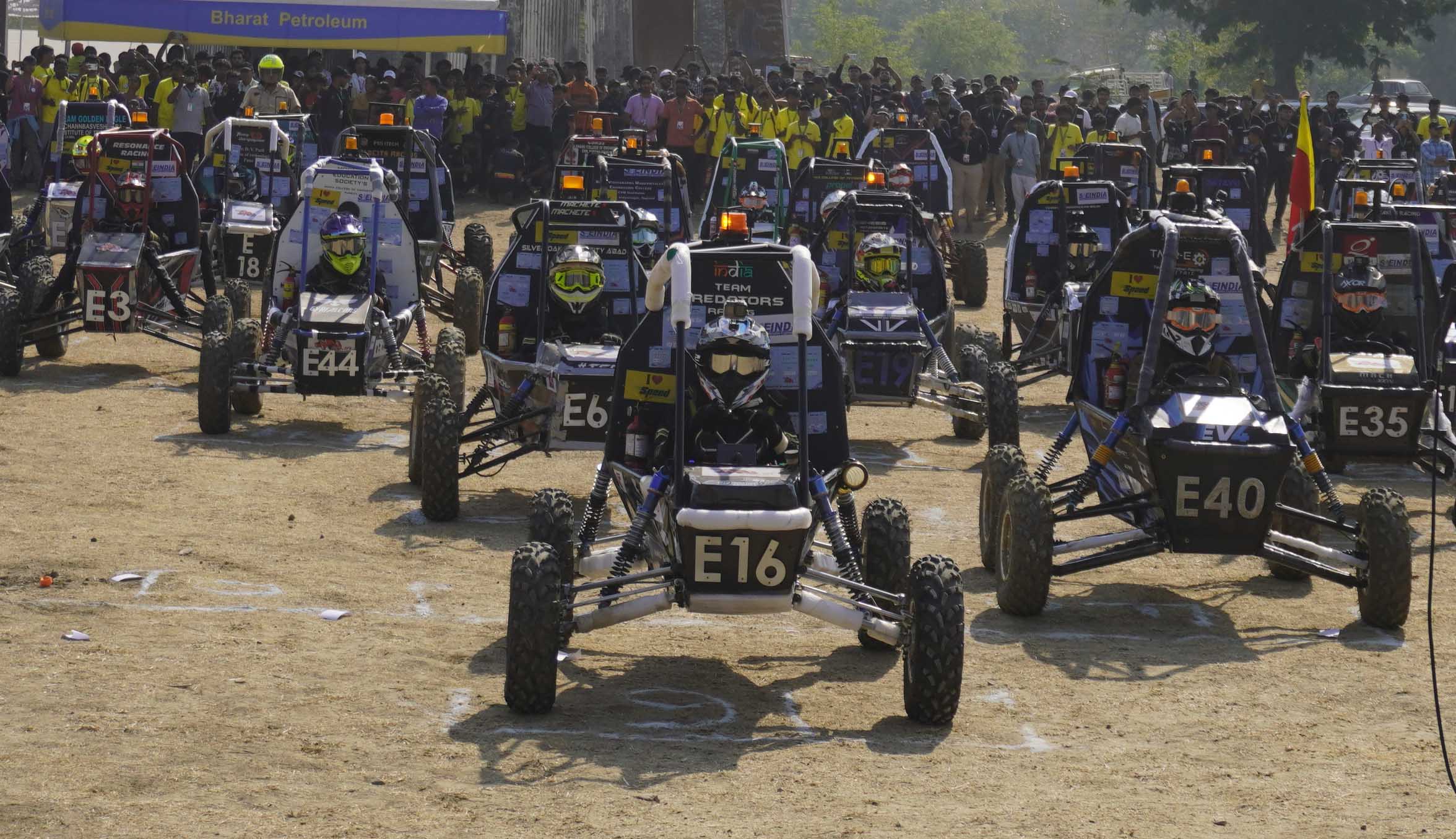 eBAJA SAEINDIA 2024 COMPETITION HELD. 47 ALL TERRAIN ELECTRIC BUGGIES BUILT BY ENGINEERING STUDENTS PARTICIPATED IN THE ENDURANCE TEST-23