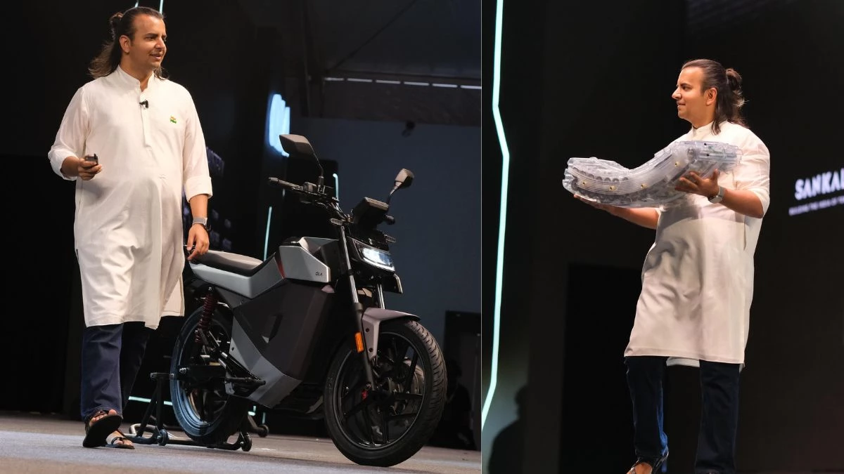 Bhavish Aggarwal Ola Electric on Electric Motorcycle Roadster Series