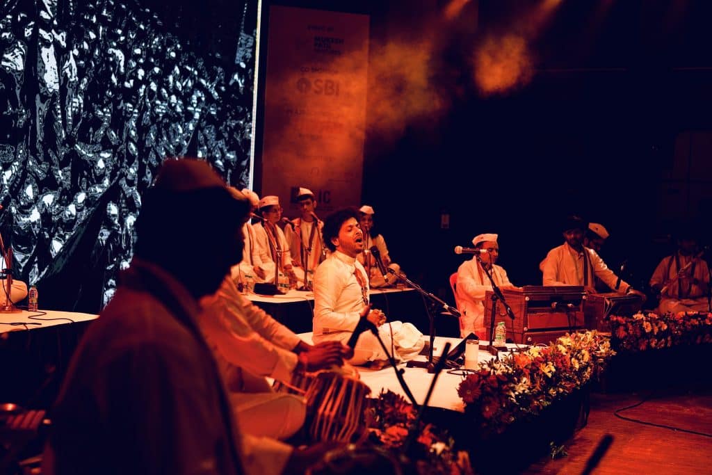 Mahesh Kale performs at his concert Abhangwari - Indian Classical Music, Mahesh Kale Music School San Francisco