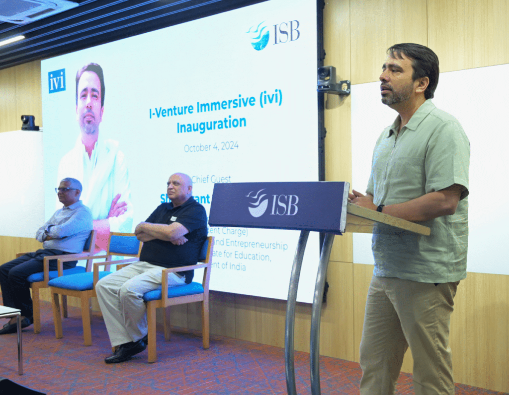 ISB Welcomes 51 Aspiring Entrepreneurs for Inaugural I-Venture Immersive (ivi) Programme | Jayant Chaudhary Union Minister of State (Independent Charge) for Skill Development and Entrepreneurship and Education | madan pillutla | Bhagwan Chowdhry