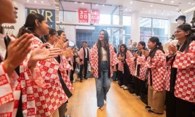 Bollywood actress and UNIQLO Brand Ambassador in India, Kareena Kapoor Khan at UNIQLO Phoenix Palladium Launch_UNIQLO Opens Store in Mumbai with Kareena Kapoor Khan