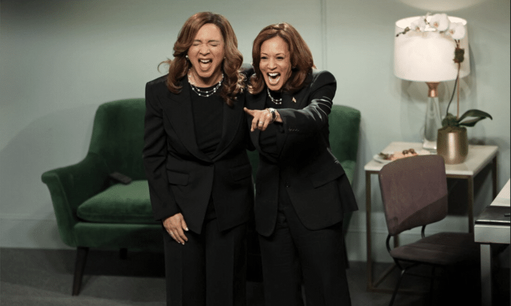 Kamala Harris Surprises on ‘Saturday Night Live’ Pre-Election Special, Poking Fun at Politics with Maya Rudolph SNL Kamala Cackle