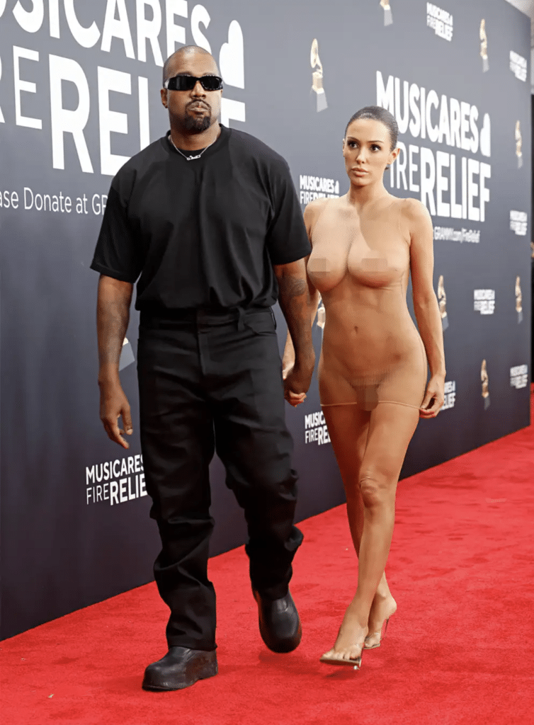 Kanye West and Bianca Censori at 67th Grammy Awards Red Carpet