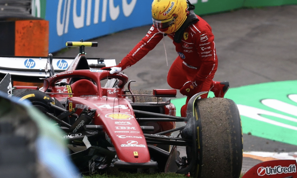 Lewis Hamilton Crashes Out of Dutch GP, Ferrari Strategy Backfires in Zandvoort Chaos Charles LEclerc