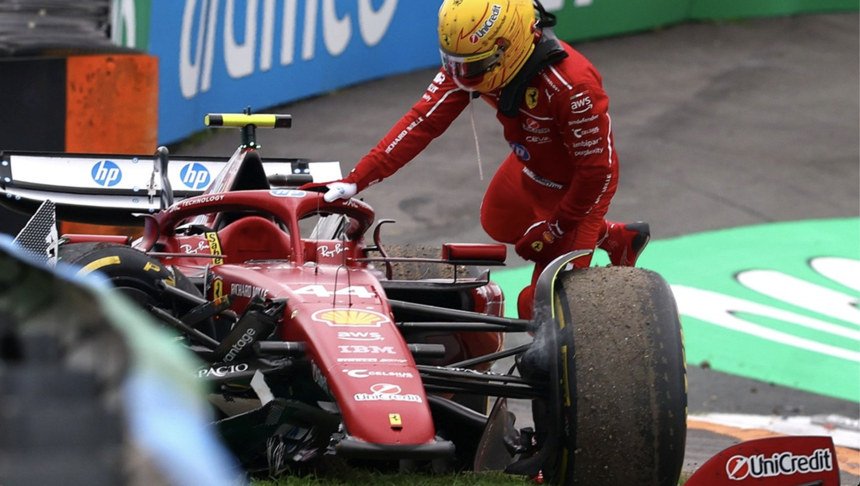 Lewis Hamilton Crashes Out of Dutch GP, Ferrari Strategy Backfires in Zandvoort Chaos Charles LEclerc