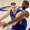 Nikola Jokic and LeBron James