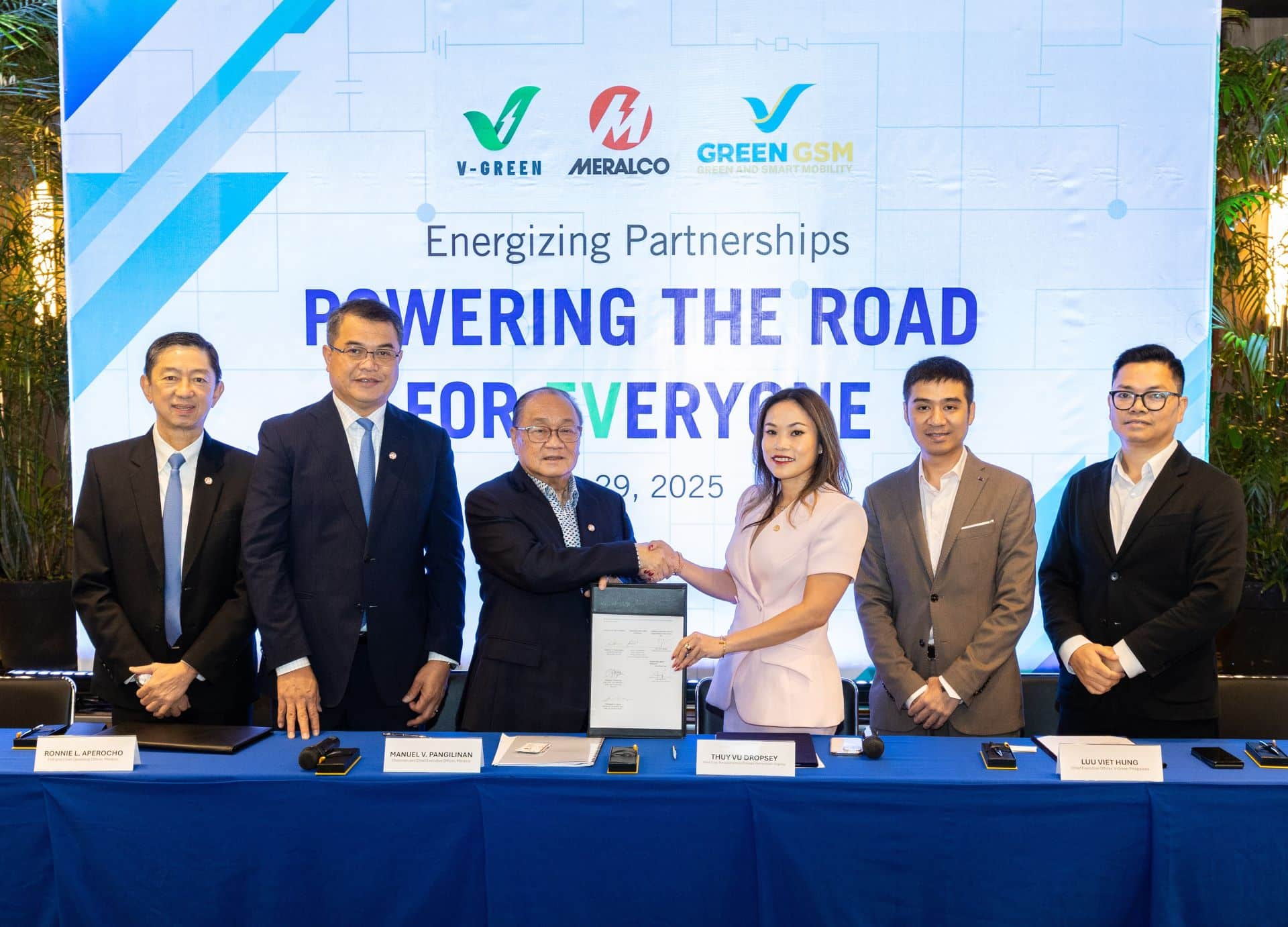 V-GREEN, Green GSM Philippines, and MERALCO Partner to Accelerate Electric Mobility in the Philippines Philippines Electric Vehicle