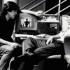 Cameron Crowe with Tom Cruise during Jerry Maguire