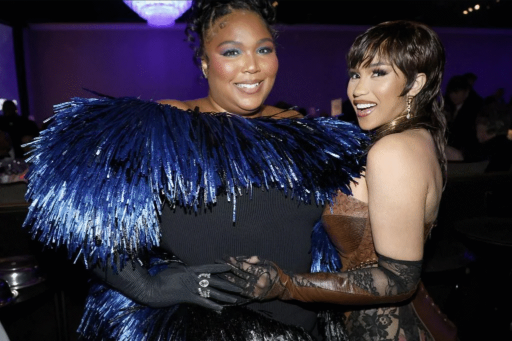 Cardi B with Lizzo