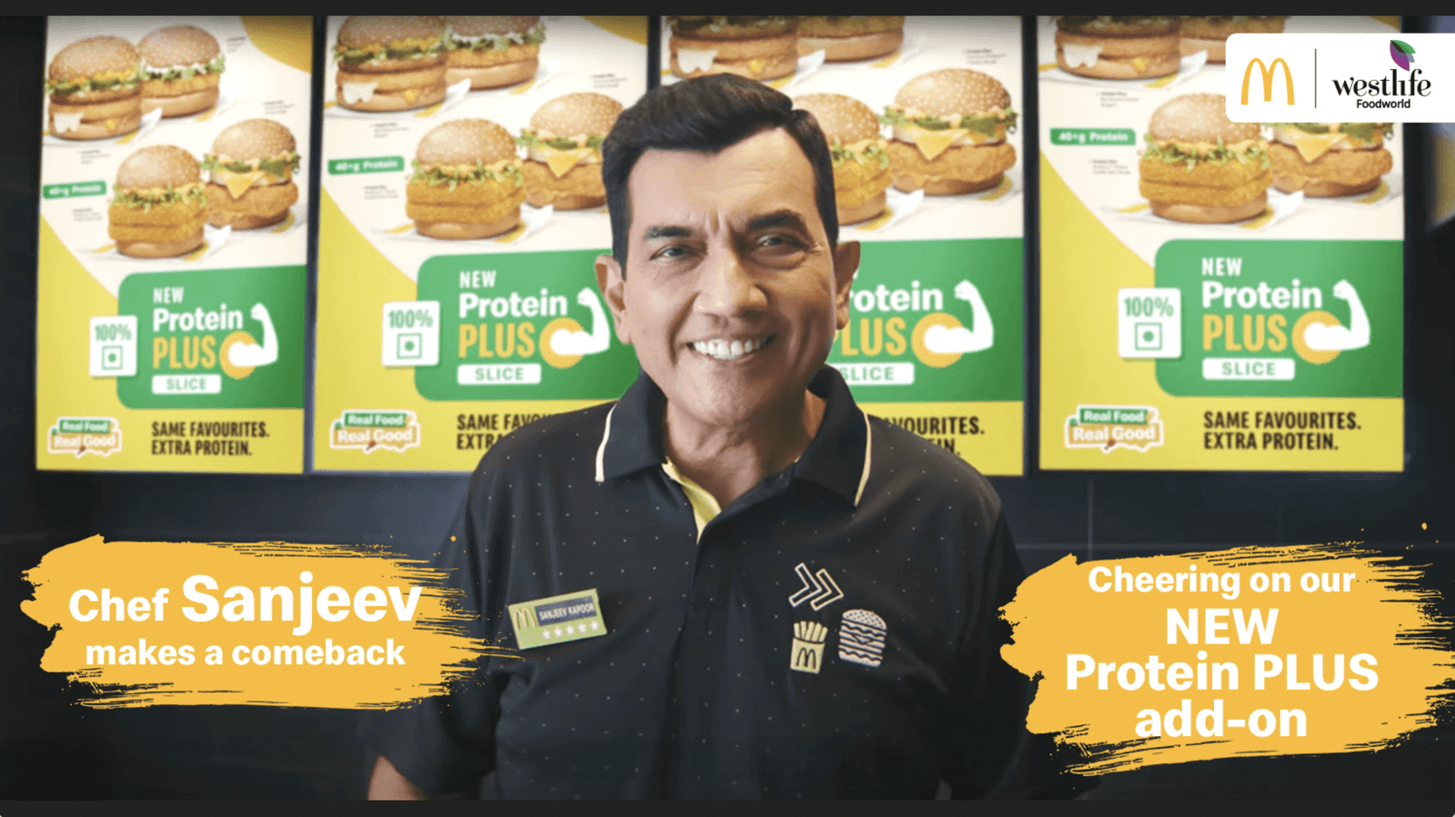 Chef Sanjeev Kapoor Teams Up with McDonald’s India to Launch 100% Vegetarian Protein PLUS