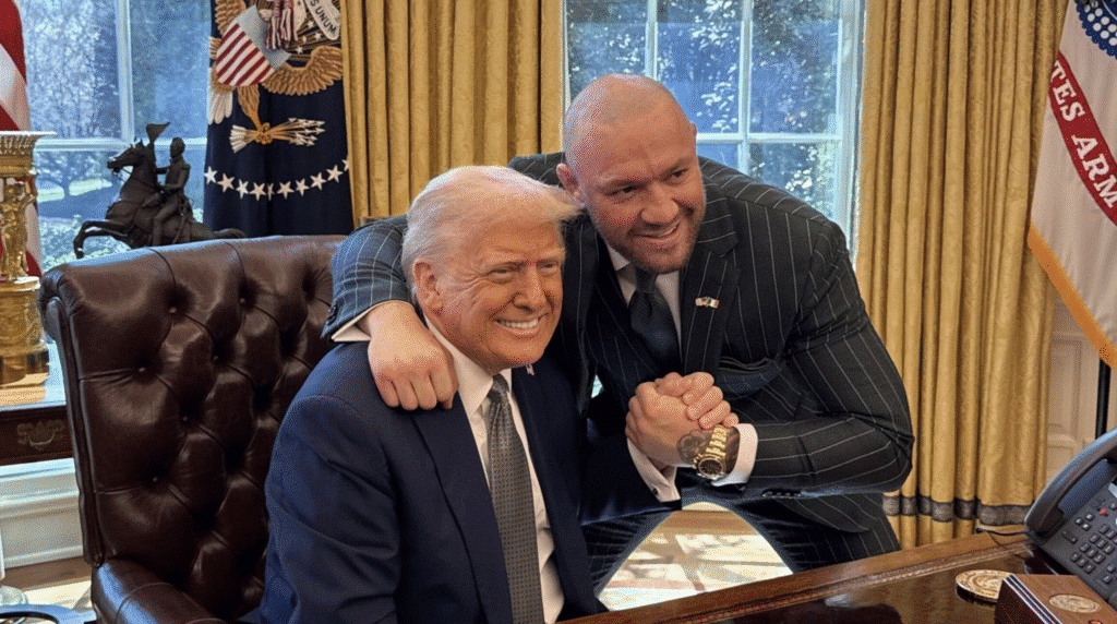 Conor McGregor with Donald Trump