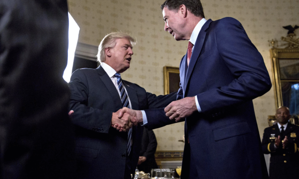 Donald Trump with James Comey