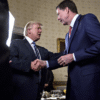 Donald Trump with James Comey