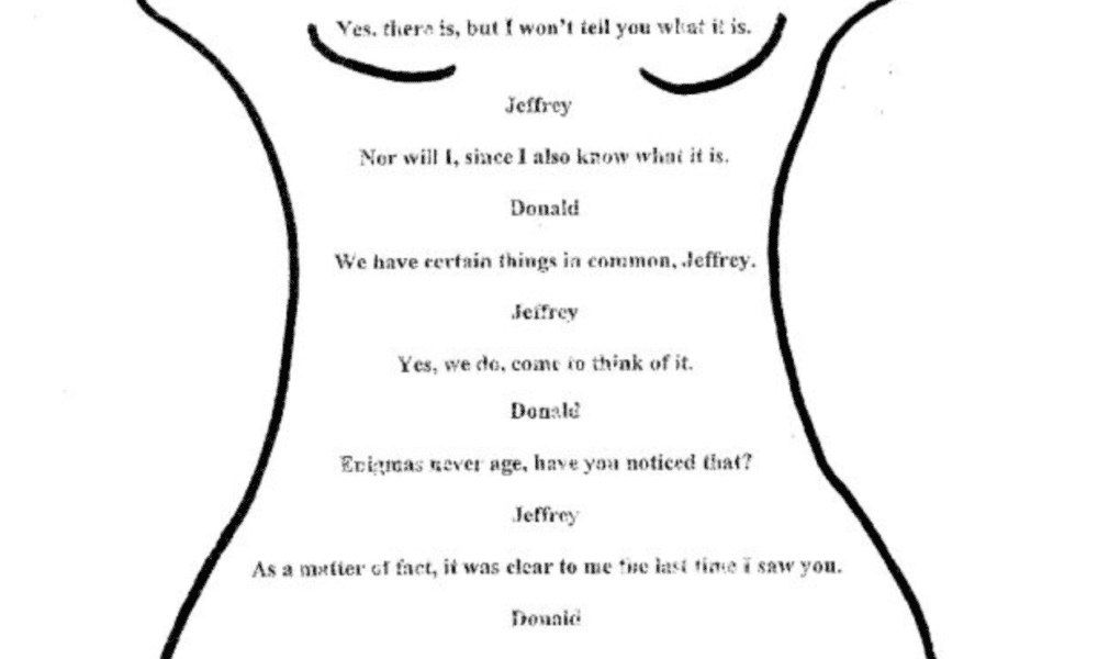 Donald Trump's alleged self-written Letter to Jeffrey Epstein on his Birthday