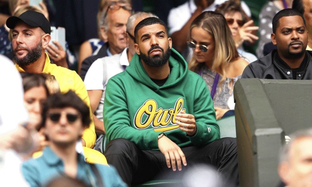 Drake at Wimbledon - Watching Serena Williams Match