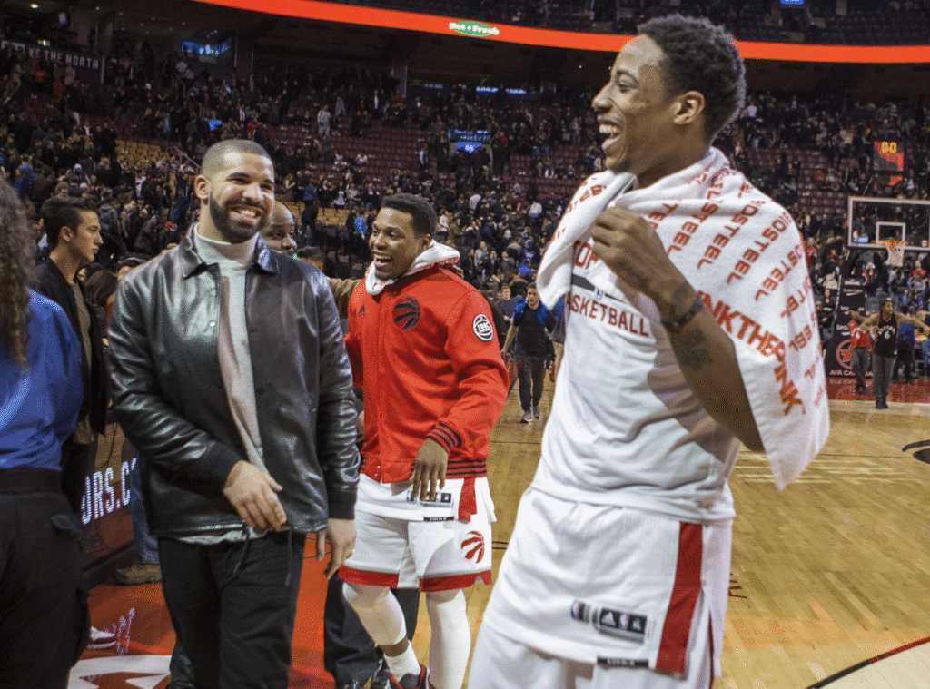 Drake's better days with DeMar DeRozan