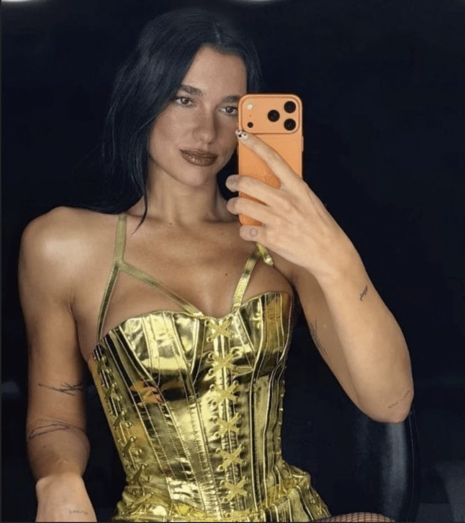 Dua Lipa and Her Apple iPhone 17 pro
