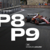 Ferrari's Lewis Hamilton and Charles Leclerc at Azerbaijan Grand Prix