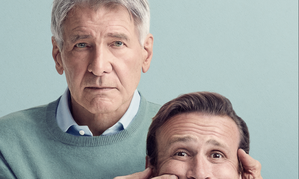 Jason Segel with Harrison Ford in Apple TV+'s Shrinking