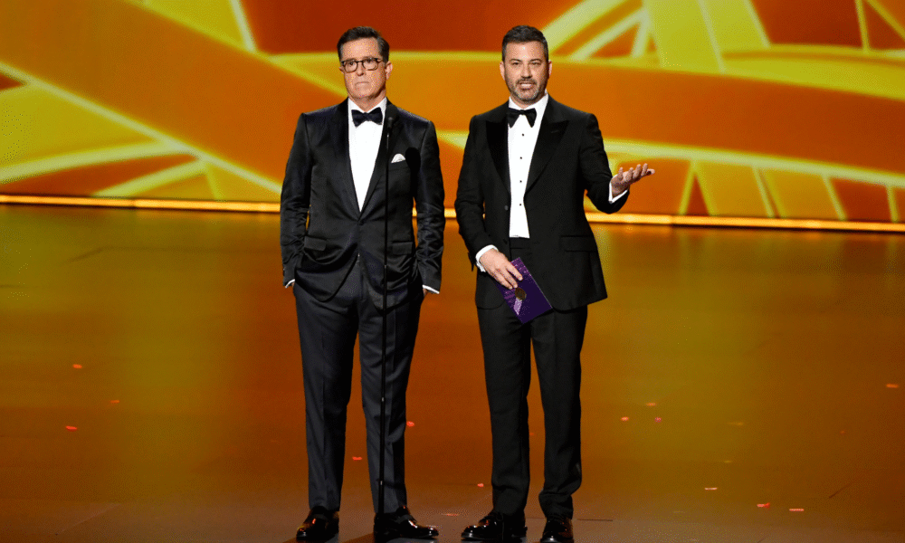 Jimmy Kimmel and Stephen Colbert