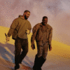 Kanye West and Drake as on stage collaborators