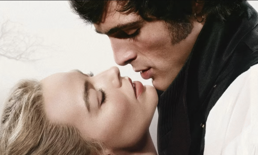 Margot Robbie and Jacob Elrodi in Wuthering Heights