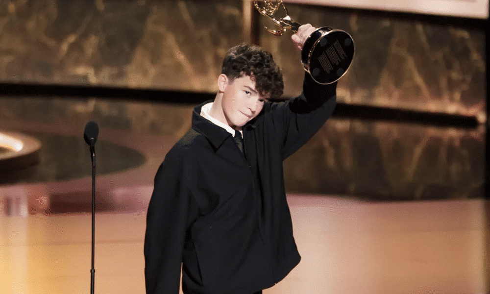 Owen Cooper at the Emmy Awards