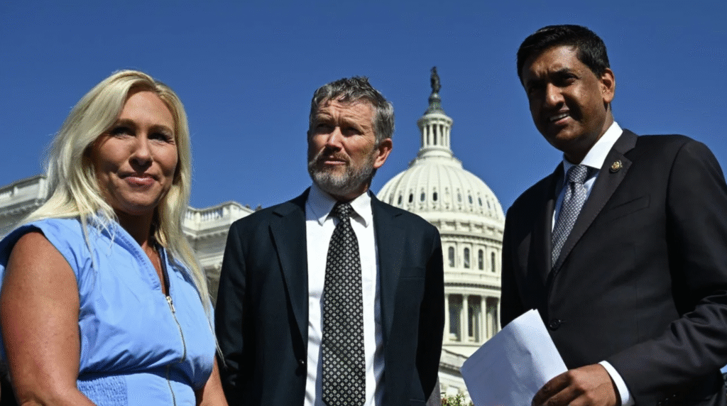 Marjorie Taylor Greene, Thomas Massie and Ro Khanna