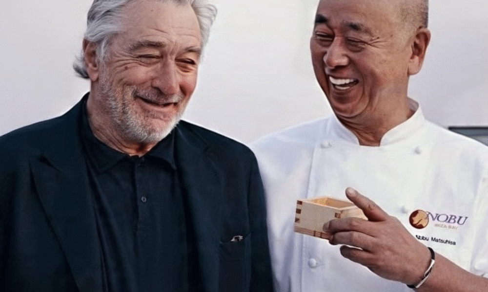 Robert De Niro with Chef Nobu Matsuhisa