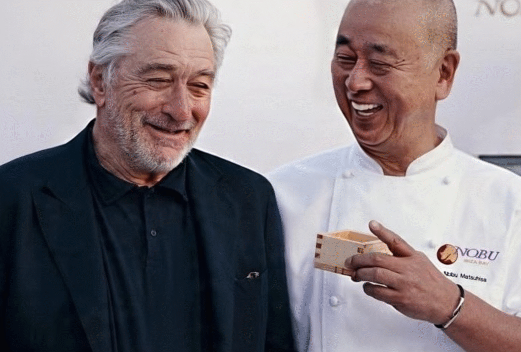 Robert De Niro with Chef Nobu Matsuhisa