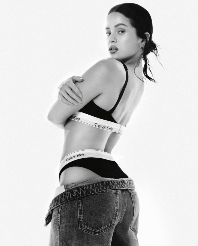 Rosalía Flaunts Calvin Klein Icon Cotton Modal line