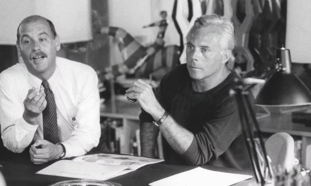 Sergio Galeotti and Giorgio Armani