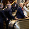 UN escalator halted as Donald Trump and Melania Trump were on it