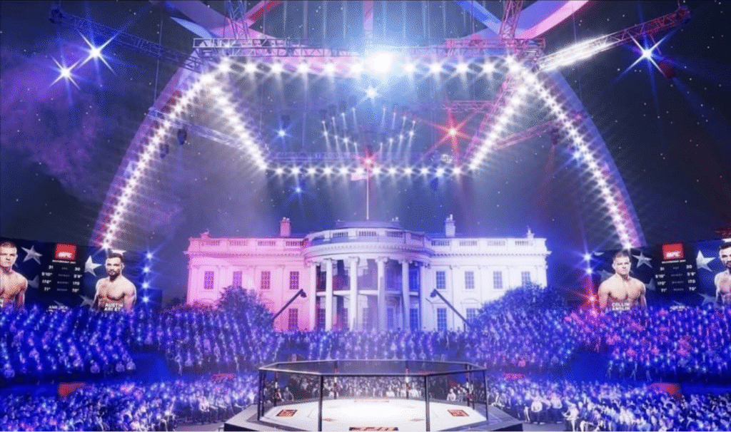 White House releases computer renderings of the UFC setup