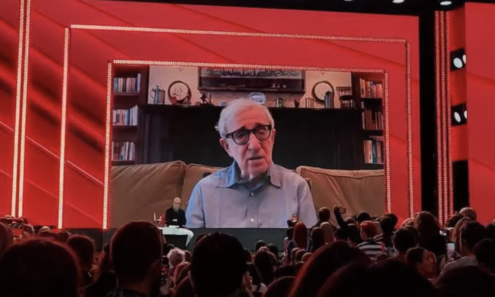 Woody Allen Speaking Remotely at the Moscow International Film Week